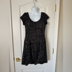 ALYCE Paris Back Sequin Size 12 Mini Dress